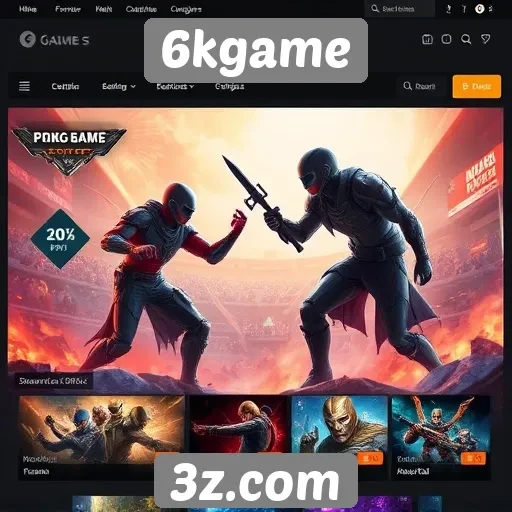 Novas funcionalidades do site 6kgame para jogadores